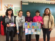 LAS GANADORAS: NURIA, ANDREA Y ELENA, ACOMPAÑADAS DE VERONICA Y ROSARIO